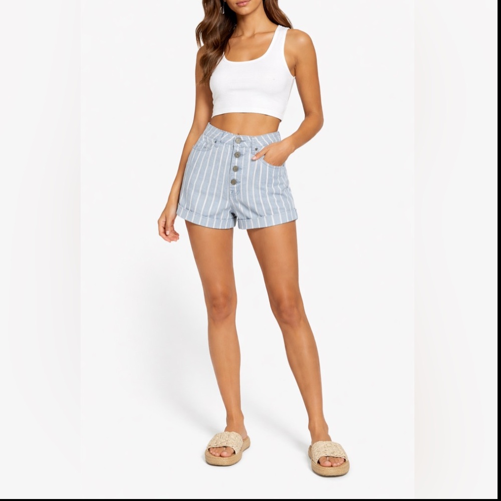 Urban Outfitters BDG Stripped Button Fly Shorts